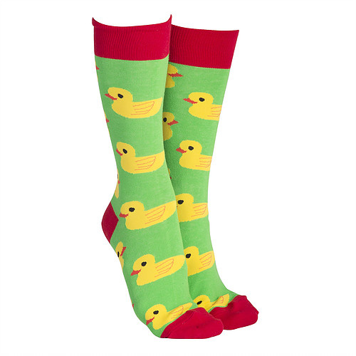 Sock Society - Rubber Duckies Green