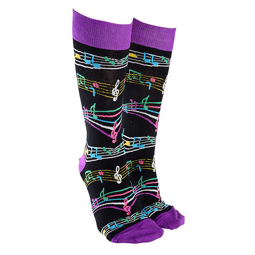 Sock Society - Musical Notes Purple