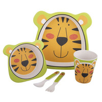 Bambeco Bamboo 5 Piece Kids Meal Set - Tiger 