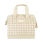 Sachi Insulated Lunch Bag - Beige Gingham