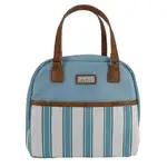 Sachi Insulated Cali Lunch Bag - Hazy Blue Stripes