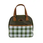 Sachi Style 237 Insulated Cali Lunch Bag - Olive Green Gingham