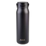 Oasis Sorrento Double Wall Insulated Water Bottle - 900ml Black