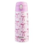 Oasis Double Wall Insulated Sipper Straw Kid's Drink Bottle - 550ml Bows & Hearts