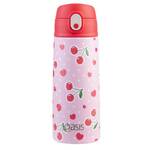 Oasis Double Wall Insulated Sipper Straw Kid's Drink Bottle - 550ml Cherry Crush