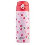 Oasis Double Wall Insulated Sipper Straw Kid's Drink Bottle - 550ml Cherry Crush