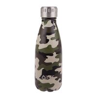 Oasis Insulated Drink Bottle - 350ml Camo Green