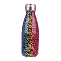 Oasis Insulated Drink Bottle - 350ml Rainbow Leopard