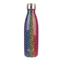Oasis Insulated Drink Bottle - 500ml Rainbow Leopard