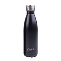 Oasis Insulated Drink Bottle - 500ml Matte Black