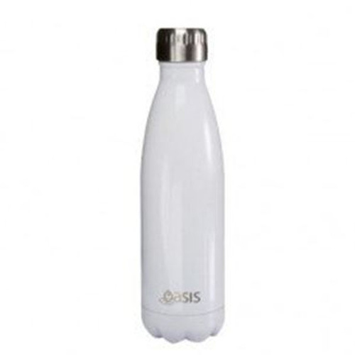 Oasis Insulated Drink Bottle - 500ml White