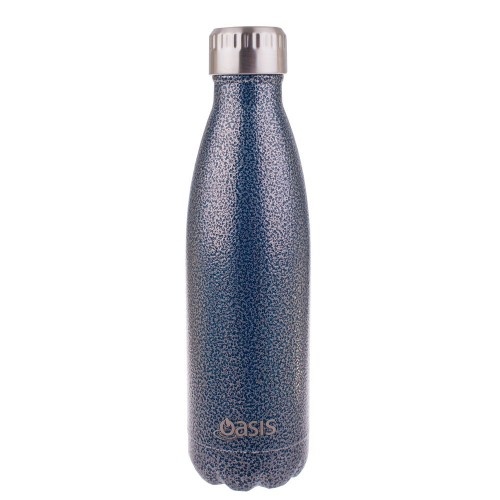 Oasis Insulated Drink Bottle - 750ml Hammertone Blue