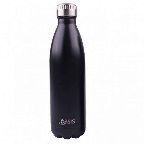 Oasis Insulated Drink Bottle - 750ml Matte Black