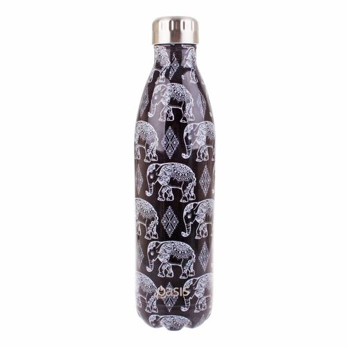 Oasis Insulated Drink Bottle - 750ml Boho Elephant