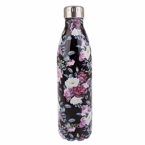 Oasis Insulated Drink Bottle - 750ml Midnight Floral