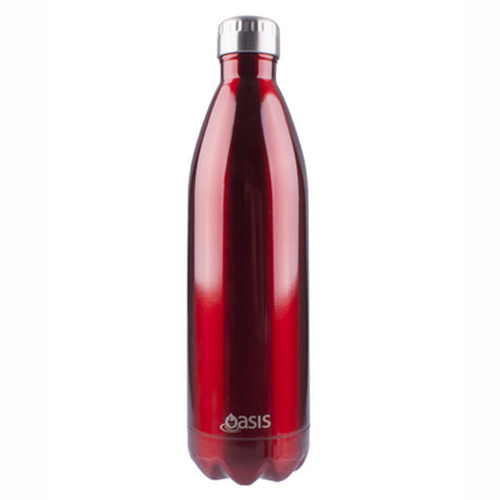 Oasis Insulated Drink Bottle - 1L Red