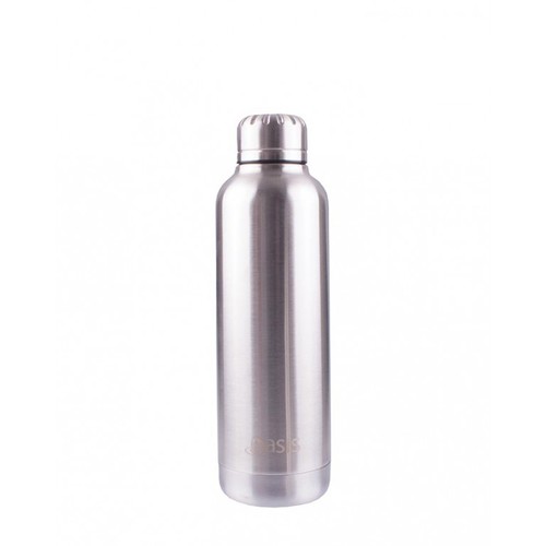 Oasis Insulated Canteen Bottle - 500ml Silver