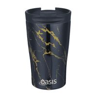 Oasis Insulated Travel Coffee Cup With Lid - 350ml Gold Onyx