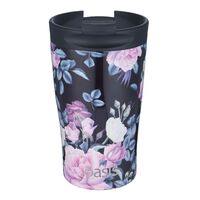 Oasis Insulated Travel Coffee Cup With Lid - 350ml Midnight Floral