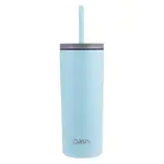 Oasis Super Sipper Double Wall Insulated Tumbler with Silicone Head Straw - 600ml Island Blue