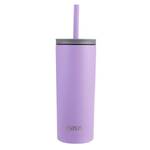 Oasis Super Sipper Double Wall Insulated Tumbler with Silicone Head Straw - 600ml Lavender