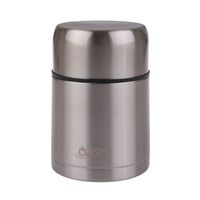Oasis Insulated Food Flask - 800ml Silver with Spoon