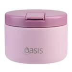 Oasis Double Wall Insulated Quick Release Lid Food Flask - 300ml Blush