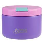 Oasis Double Wall Insulated Quick Release Lid Food Flask - 300ml Mermaid Purple