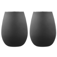 Tempa Aurora - Matte Black Glass Tumbler 2 Pack