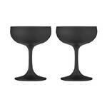 Tempa Aurora - Matte Black Coupe Glass 2 Pack