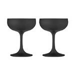 Tempa Aurora - Matte Black Coupe Glass 2 Pack