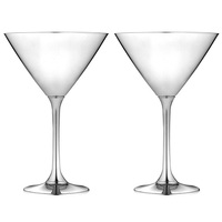 Tempa Aurora - Silver Martini Glass 2 Pack