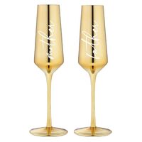 Tempa Celebration - Mother & Father Champagne Glass 2 Pack