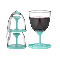 Porta Portables - Aqua Travel Wine Glass 2 Pack