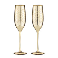 Tempa Estelle - Gold Champagne Glass 2 Pack