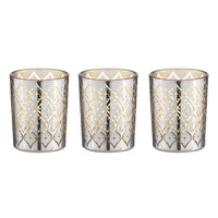 Tempa Estelle - Silver Tealight Glass 3 Pack