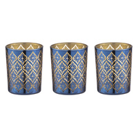 Tempa Estelle - Navy Tealight Glass 3 Pack