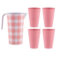 Porta Delilah - Jug & 4 Tumbler Set Pink