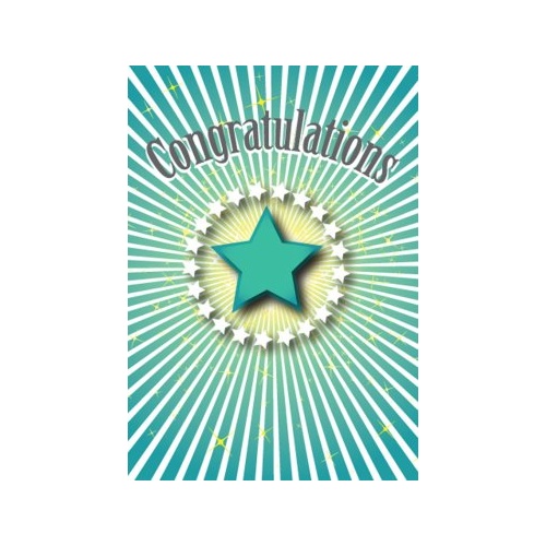 Greeting Card - Congratulations - Starburst