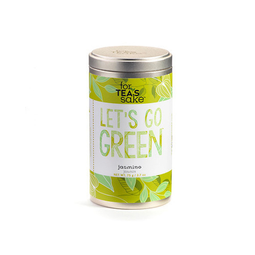 For Tea's Sake Classic Blends Large - Let's Go Green Jasmine Tea