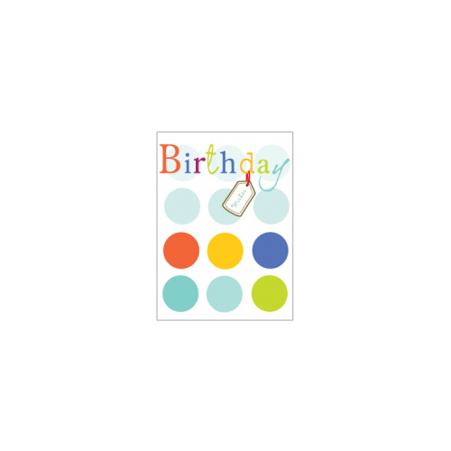 Mini Greeting Card - Birthday Wishes Spots
