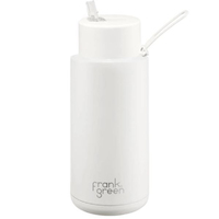 Frank Green Reusable Bottle - Ceramic 1L Cloud Straw Lid