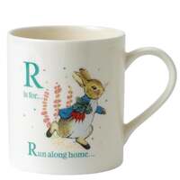 Beatrix Potter Alphabet - R - Running Peter Rabbit Mug