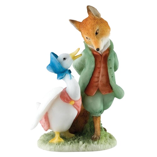 UNBOXED - Beatrix Potter Mini Figurine - Jemima & The Foxy Whiskered Gentleman