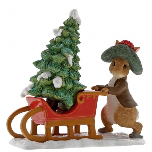Beatrix Potter Miniature Collection Benjamin Bunny Preparing for Christmas
