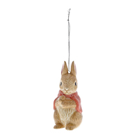 Beatrix Potter Peter Rabbit Christmas Hanging Ornament - Flopsy