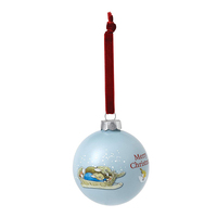Beatrix Potter Peter Rabbit Christmas - Peter & Benjamin's Fun in the Snow Bauble