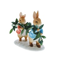 Beatrix Potter Winter Figurine - Peter Rabbit & Flopsy