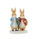 Beatrix Potter Peter Rabbit Figurine - Peter Rabbit & Flopsy in Winter