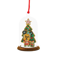 Disney Enchanting Hanging Dome Ornament - Minnie Mouse With Christmas Tree - Merry Christmas